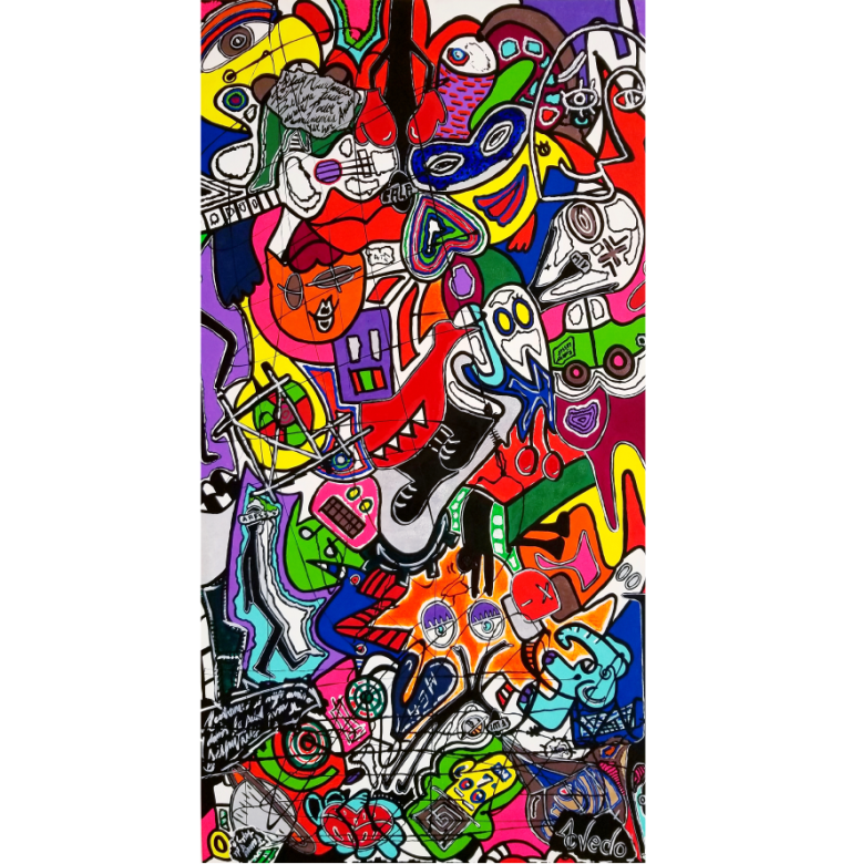 Título: Somos Ocho   /   Técnica: Acrílico & Óleo   /   Dimensión: 85x160cm